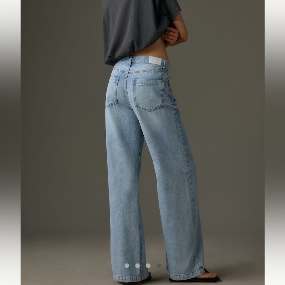 Pistola Jaden low rise wide leg jean worn once